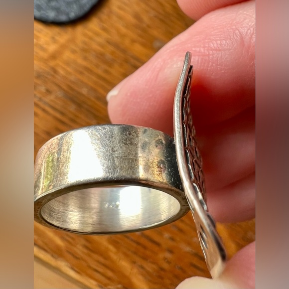 Vintage Silver Mid-Mod Ring, Size 6 - Picture 7 of 7